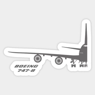 747-8 front view Sticker